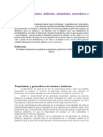 Generación de números aleatorios y pseudoaleatorios