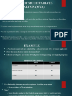 Basics of Multivariate Analysis (Mva)