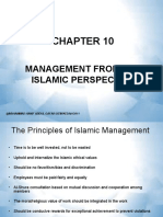 Chapter 10-Management From The Islamic Perspective