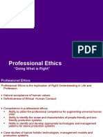 Professional Ethics: "Doing What Is Right"