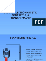 Induksi Elektromagnetik, Generator, dan Transformator