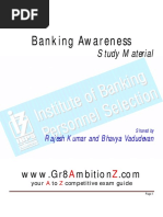 Banking Awareness Study Material Gr8AmbitionZ