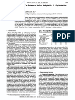 Selective Oxidation of N - Butane Maleic Anhydride. Optimization Studies