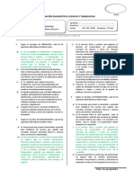 Evaluación Diagnostica 2020-I