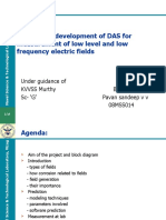 Design and Development of DAS For Measurement of Low Level and Low Frequency Electric Fields