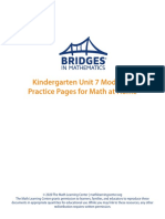 Kindergarten Unit Module 1 Practice Pages For Math at Home