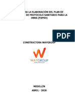 6.plan de Aplicación Del Protocolo Sanitario para La Obra Papso