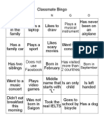 Classmate bingo