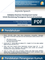 Keynote Speech-Kepala PMU-Pelatihan Penguatan BDC (20161030) PDF