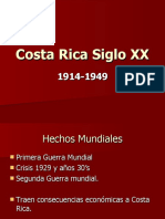 Costa Rica 1914-1949: Crisis del modelo agroexportador y reformas
