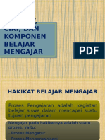 Hakikat, Ciri Dan Komponen Belajar Mengajar