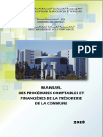 Manuel Des Procédures Comptables Et Financières de La Trésorerie de La Commune DGC 2018 PDF