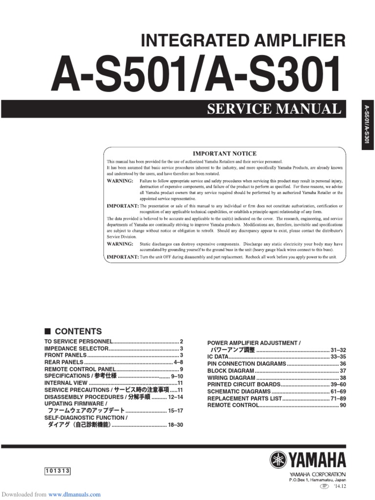 A-S301/A-S501 Service Manual | PDF | Solder | Tin