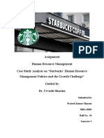 Starbucks' HR Challenges and Future Expansion