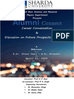 Sharda Physics Alumni Connect 21st April 2020