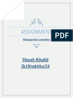Assignment: Musab Khalid 2k18/mkbba/24