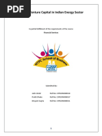 Role of Venture Capital in Indian Energy Sector: in Partial Fulfillment of The Requirements of The Course