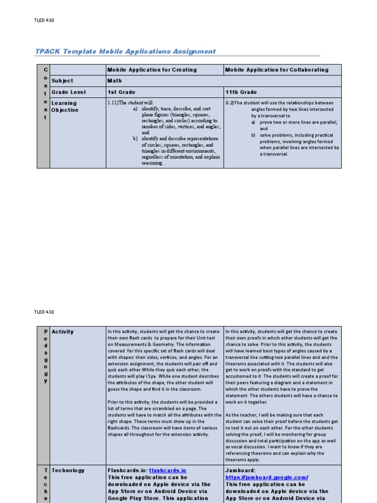 Mobile Math Apps for Geometry Learning | PDF | Google Play | Triangle