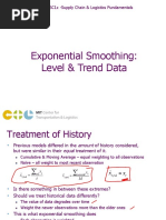 Exponential Smoothing: Level & Trend Data: CTL - SC1x - Supply Chain & Logistics Fundamentals