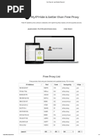 Free Proxy List - Just Checked Proxy List