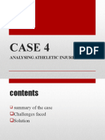 Case 4: Analysing Atheletic Injuries