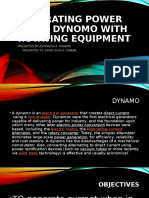 Generating Power Using Dynomo With Rotating Equipment