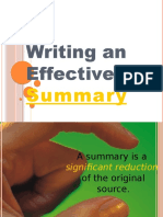 How To Write A Summary