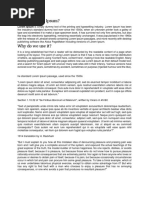History and Use of Lorem Ipsum Text | PDF | Text | Typography