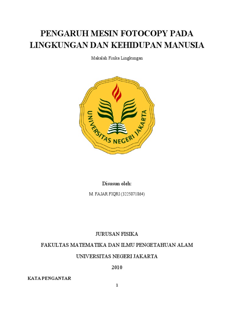 Contoh Makalah Mesin Fotocopy Dikdasmen