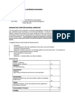 Case Study Mark Sheet