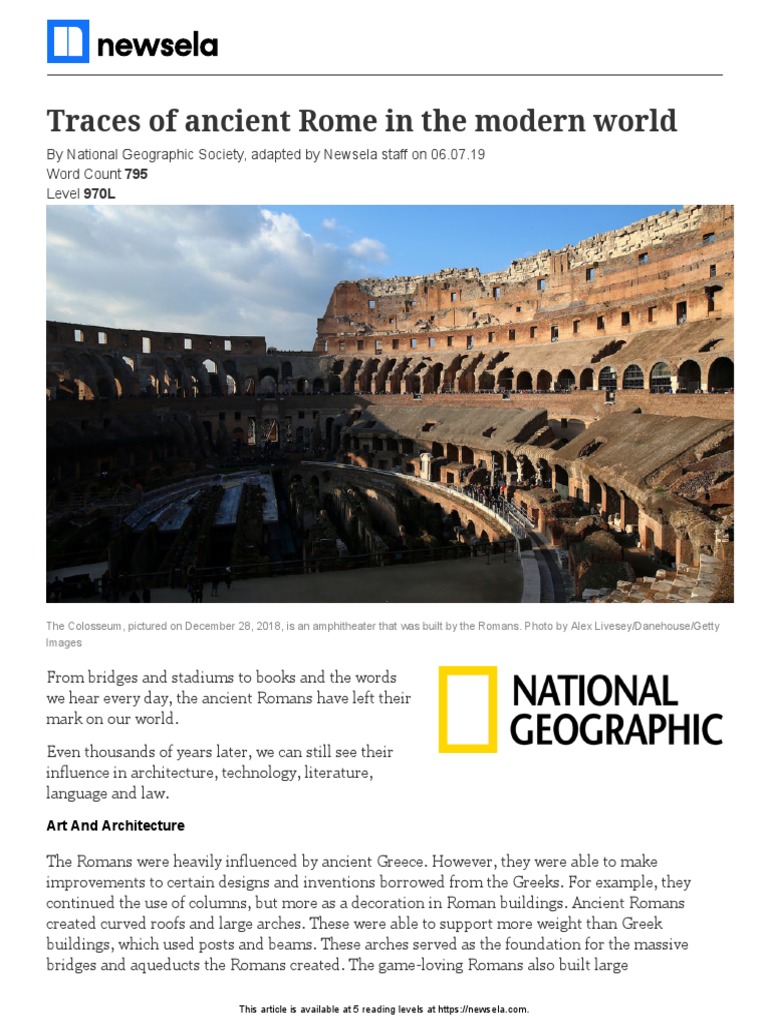 Natgeo-Ancient-Rome-Modern-Traces-44733-Article Only | PDF | Roman ...