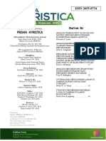 Susunan Dewan Redaksi - Daftar Isi - Jurnal Prisma Myristica