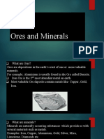 Ores and Minerals PDF