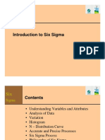 Introduction to Six Sigma