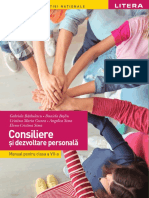 Manual de Consiliere si Dezvoltare Personala Clasa a VII a