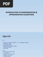 Introduction To Randomization & Approximation Algorithms