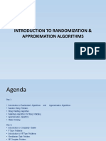 Introduction To Randomization & Approximation Algorithms