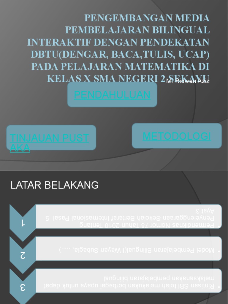 An Media Pembelajaran Bilingual Interaktif Dengan Pendekatan Dbtu ...