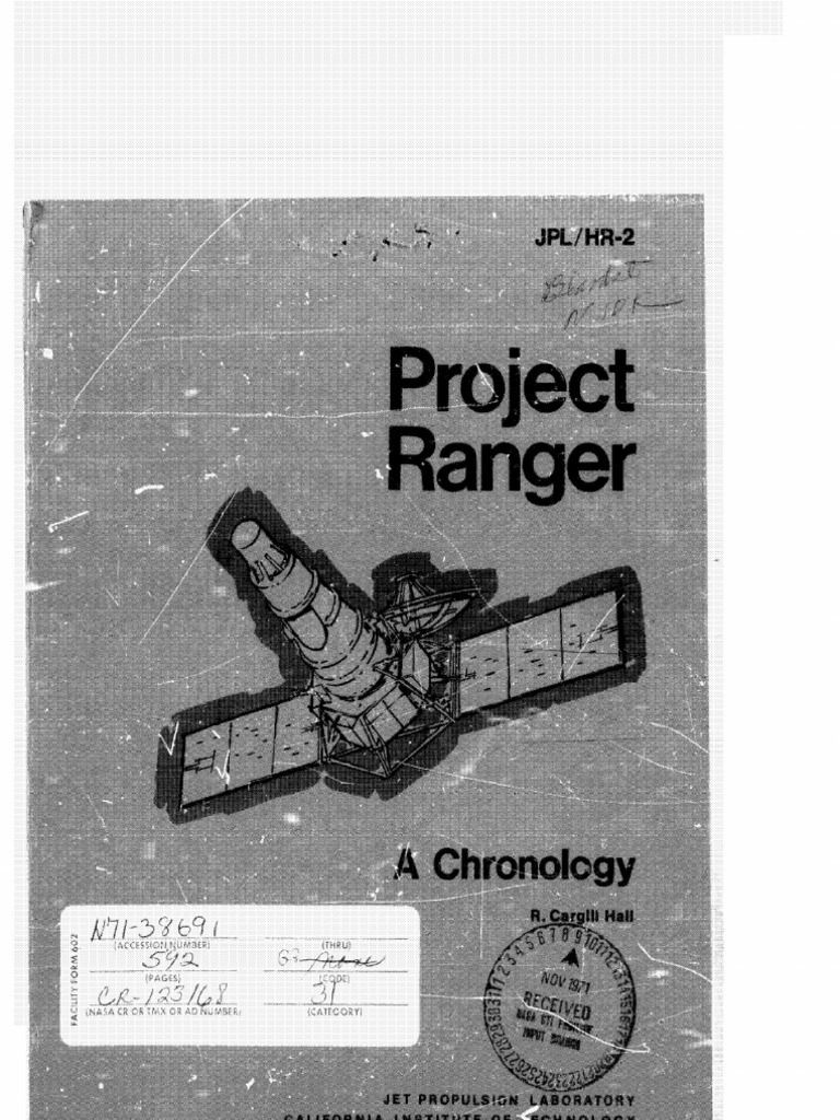 Project Ranger Chronology: 1957-1965 | PDF | Jet Propulsion Laboratory ...