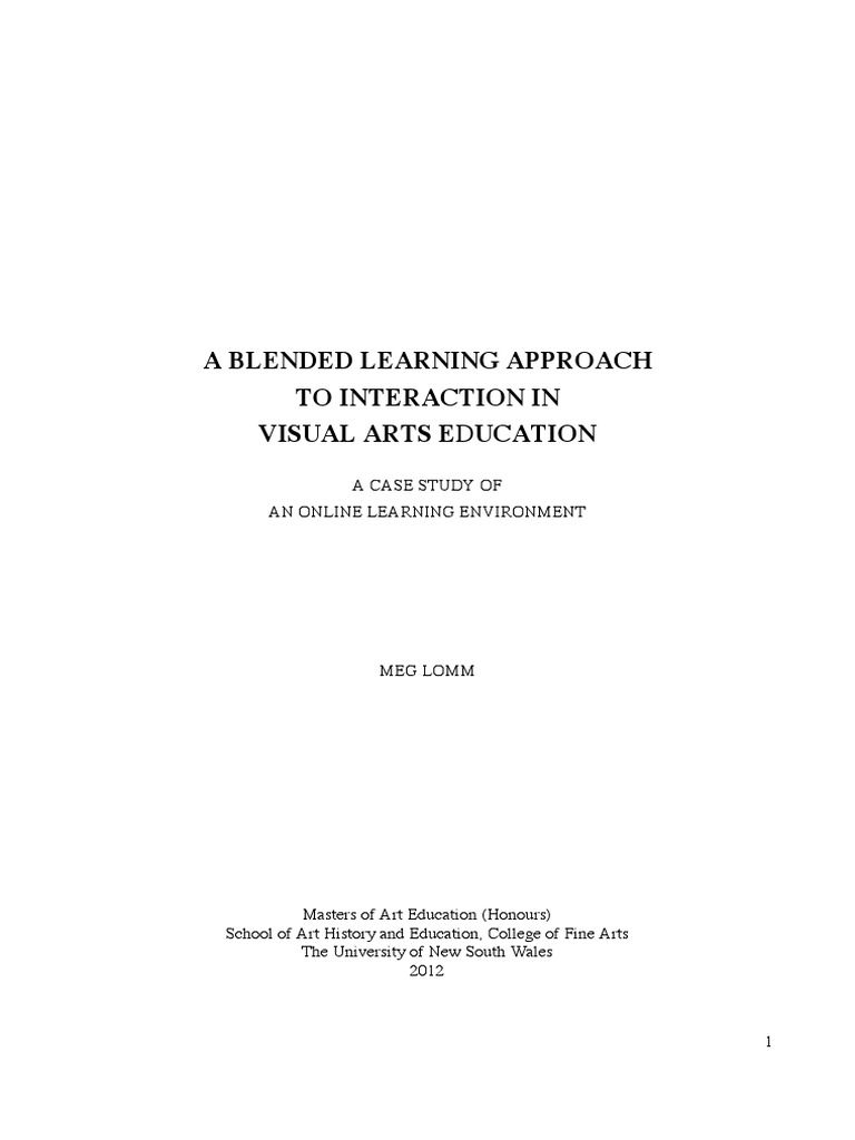A Blended Learning Approach To Interacti PDF | PDF | Qualitative ...
