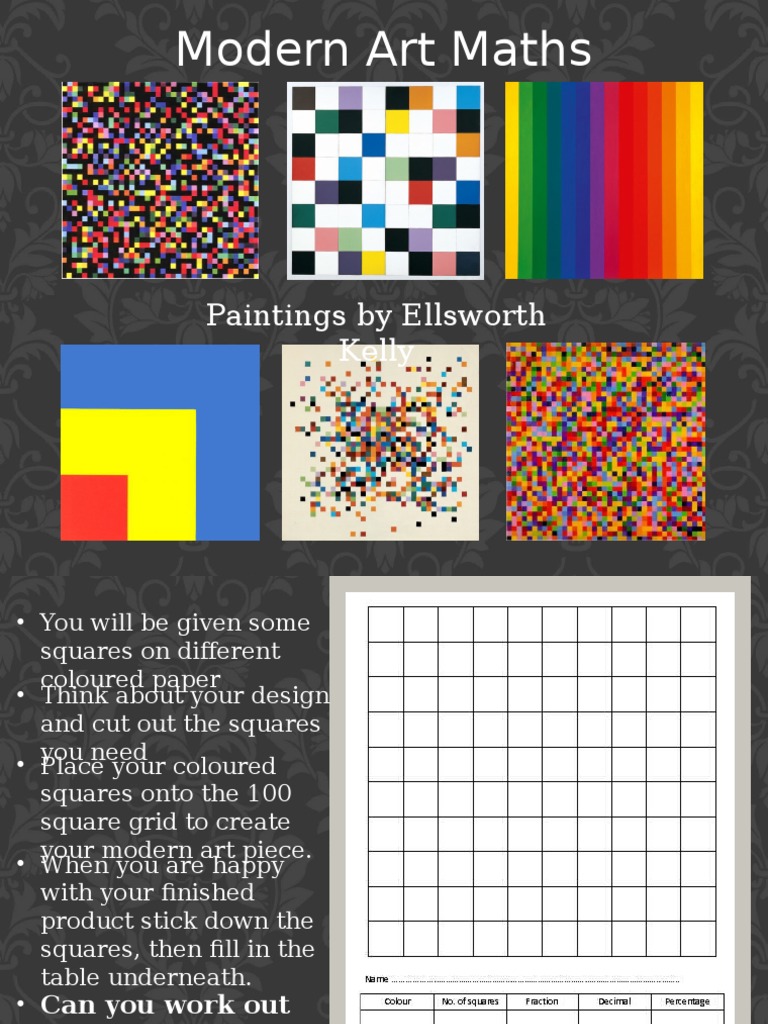 Create Art with Maths: Fractions & Decimals | PDF | Art
