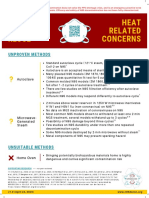 Covid N95 Decon & Reuse Heat Related Concerns: Unproven Methods