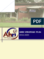 AHRI Strategic Plan 2016-2020