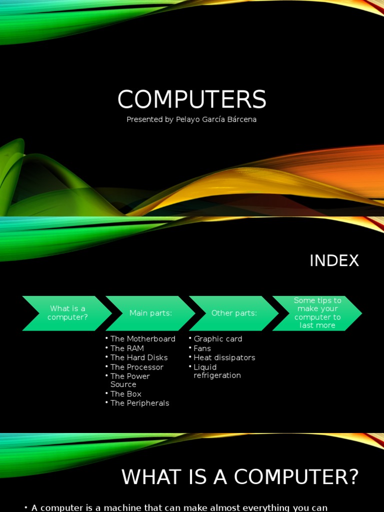 COMPUTERS Main Parts and How to Make Your Computer Last Longer PDF