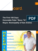 All Aboard.: The First 100 Days Honorable Peter "Boss Te" Cua Mayor, Municipality of San Andres