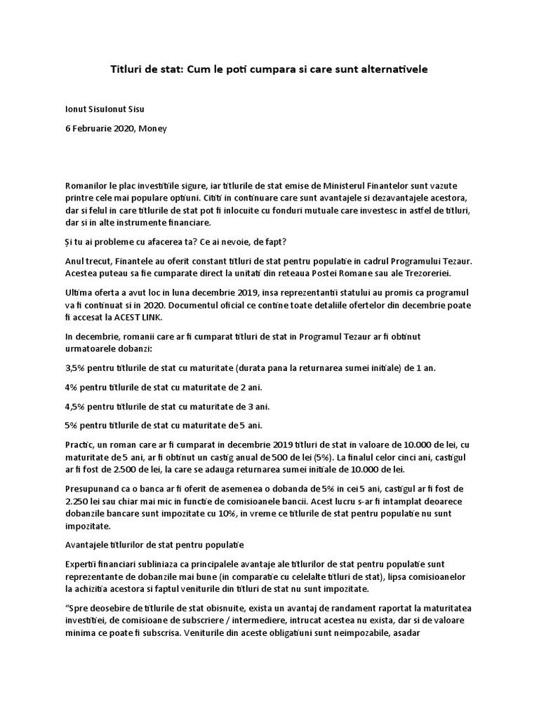 Titluri De Stat