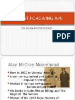 A Most Forgiving Ape: by Alan Moorehead