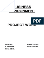 Business Environment Project Work