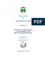 The Stress of Caring: A Term Paper on Occupational Stress Among Nurses