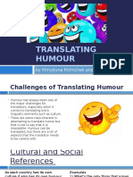 Challenges of Translating Humour